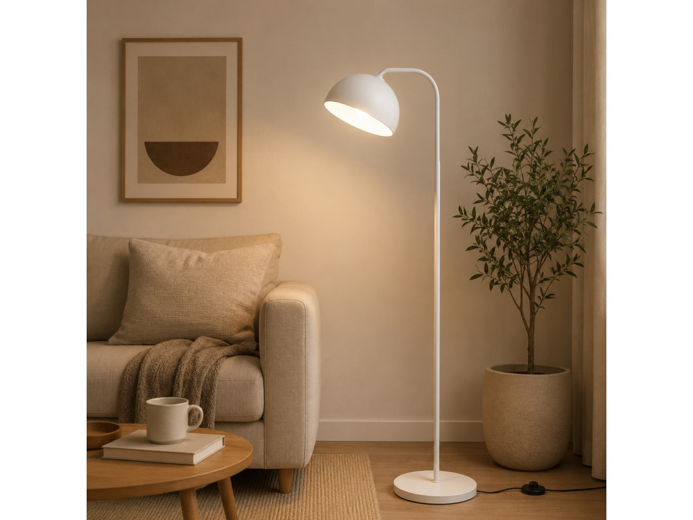 Metalen staande lamp "Yaka" - 51 x 51 cm - Wit