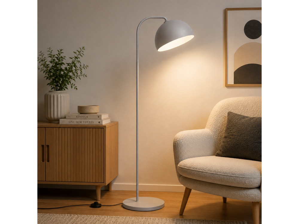 Metalen staande lamp "Yaka" - 51 x 51 cm - Grijs