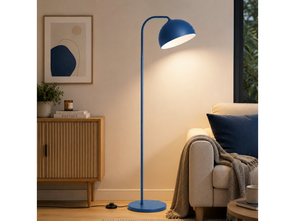 Metalen staande lamp "Yaka" - 51 x 51 cm - Blauw