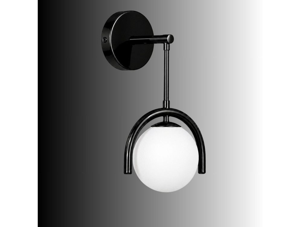 Metalen wandlamp "GEDIK-20445" - 20 x 20 cm - Zwart