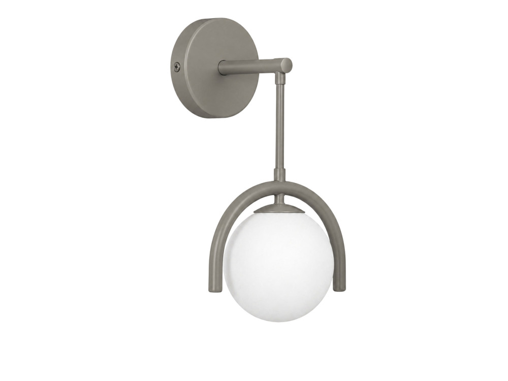 Metalen wandlamp "GEDIK-20445" - 20 x 20 cm - Grijs