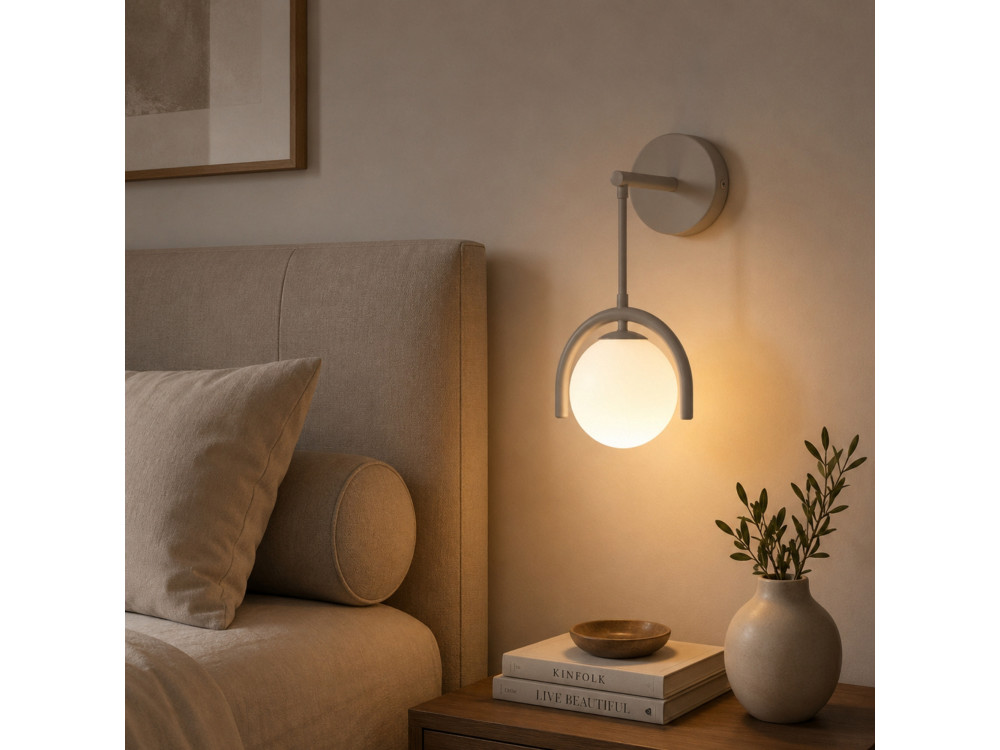 Metalen wandlamp "GEDIK-20445" - 20 x 20 cm - Grijs