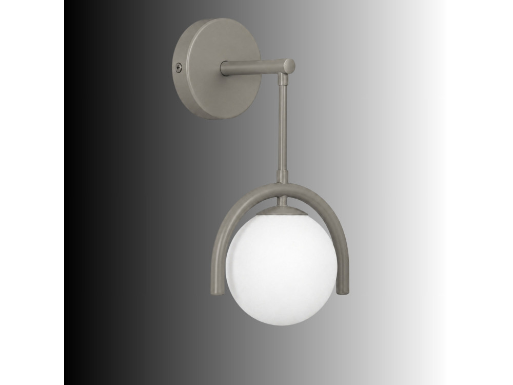 Metalen wandlamp "GEDIK-20445" - 20 x 20 cm - Grijs