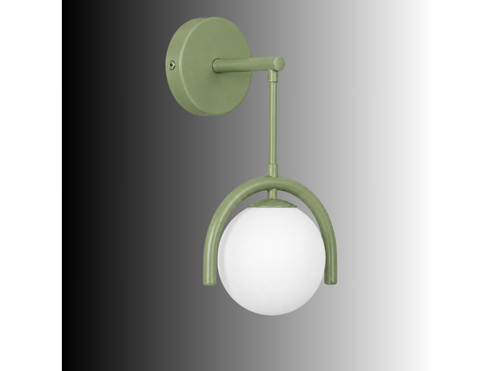 Metalen wandlamp "GEDIK-20445" - 20 x 20 cm - Muntgroen