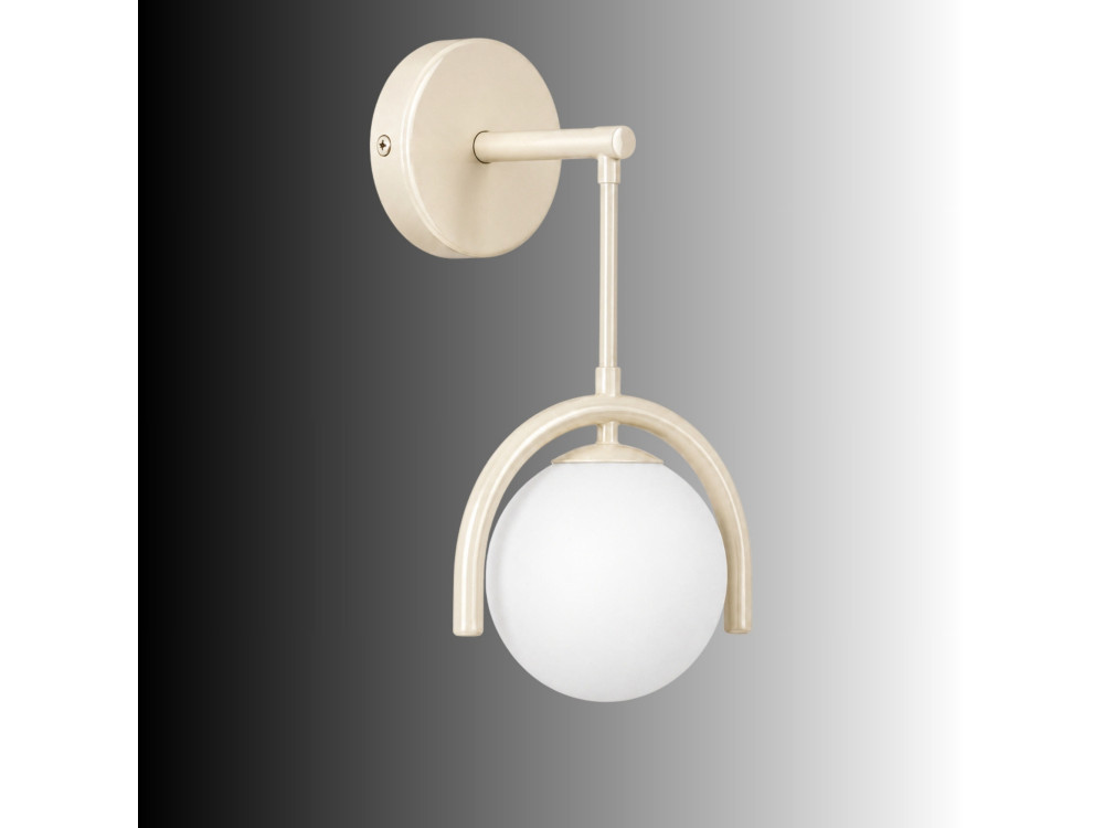 Metalen wandlamp "GEDIK-20445" - 20 x 20 cm - Beige