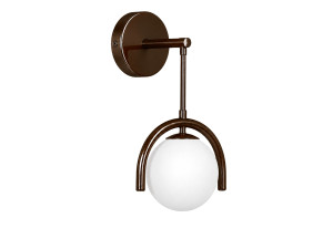 Metalen wandlamp "GEDIK-20445" - 20 x 20 cm - Bruin