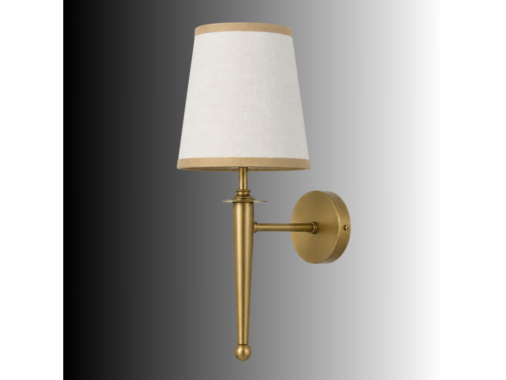 Metalen wandlamp "Milano" - 22 x 22 cm - Beige