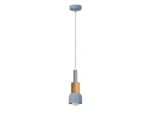 Metalen hanglamp "Elwood" - 10 x 25 cm - Blauw