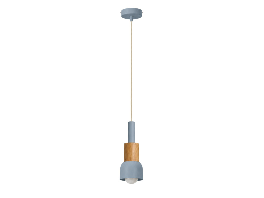 Metalen hanglamp "Elwood" - 10 x 25 cm - Blauw