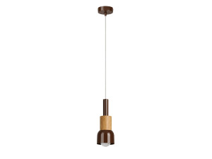 Metalen hanglamp "Elwood" - 10 x 25 cm - Bruin