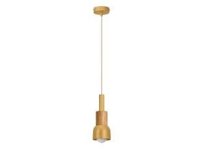 Metalen hanglamp "Elwood" - 10 x 25 cm - Geel