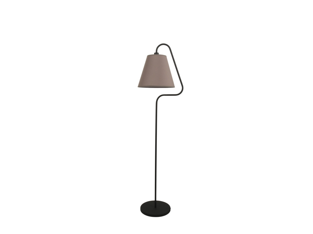 Metalen staande lamp "Altur" - 45 x 35 x 162 cm - Zwart