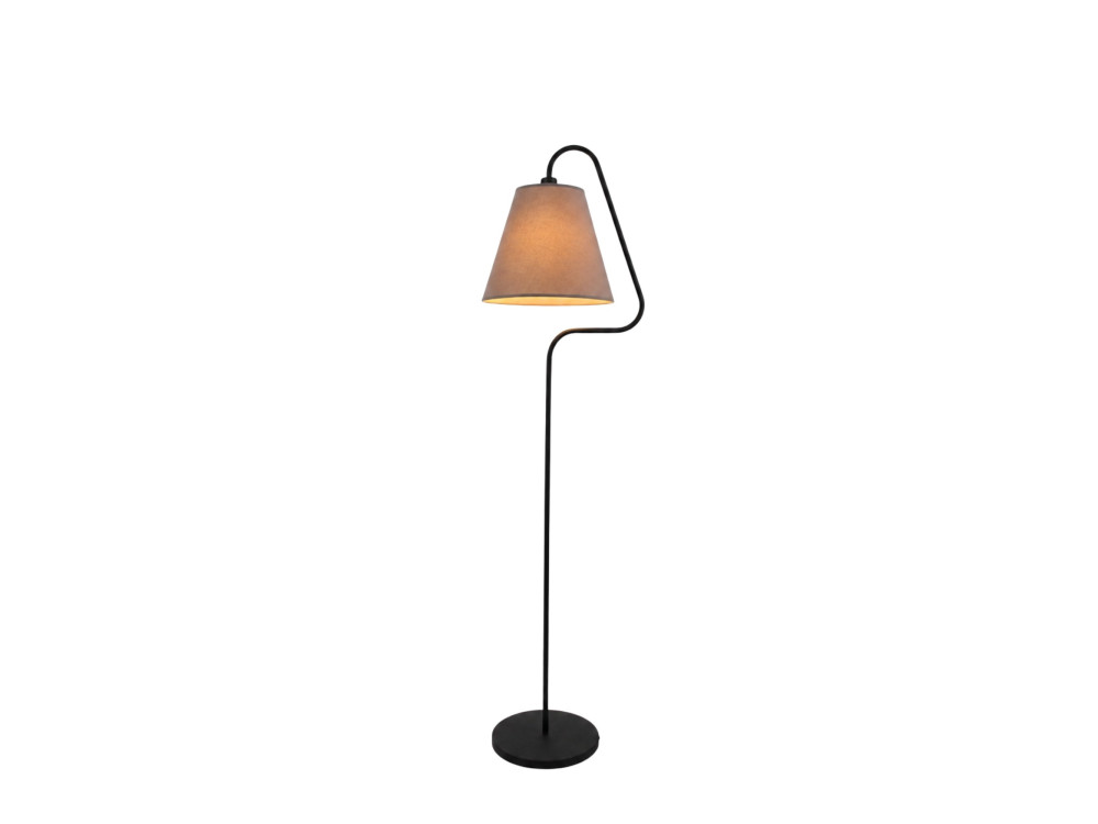 Metalen staande lamp "Altur" - 45 x 35 x 162 cm - Zwart