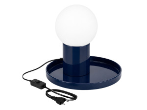 Metalen tafellamp "Tray" - 20 x 20 x 17 cm - Blauw