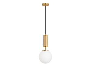 Metalen hanglamp "Moira" - 15 x 15 x 120 cm - Geel