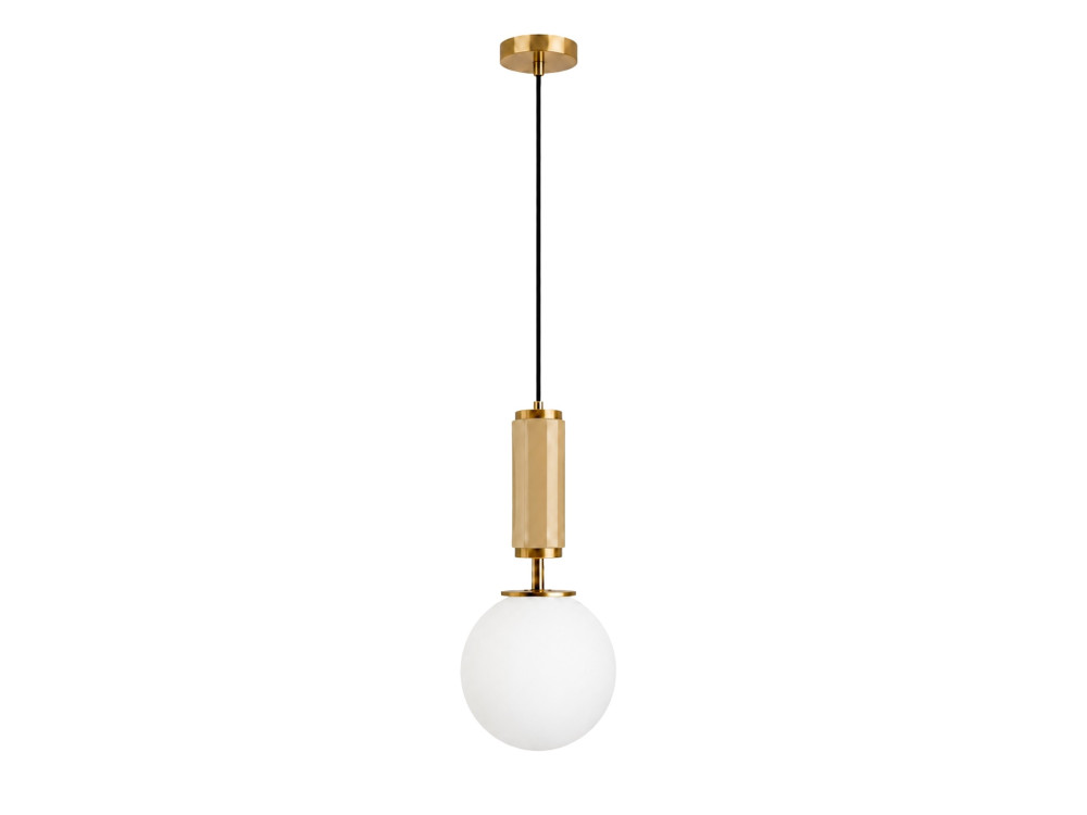 Metalen hanglamp "Moira" - 15 x 15 x 120 cm - Geel