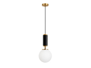 Metalen hanglamp "Moira" - 15 x 15 x 120 cm - Zwart