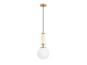 Metalen hanglamp "Moira" - 15 x 15 x 120 cm - Beige