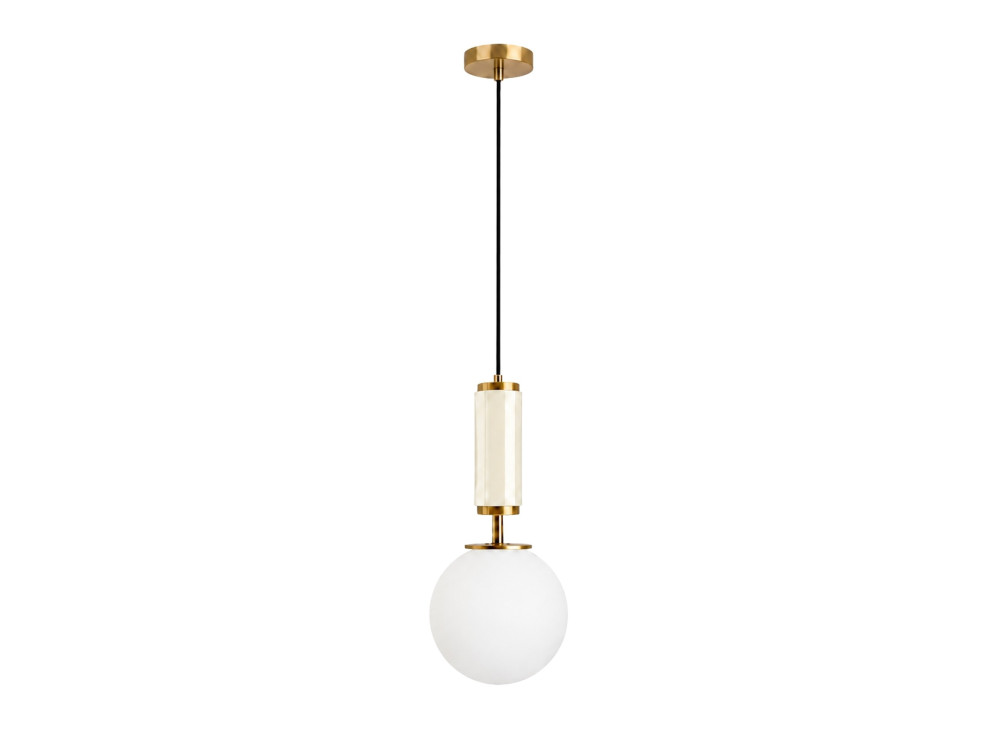 Metalen hanglamp "Moira" - 15 x 15 x 120 cm - Beige