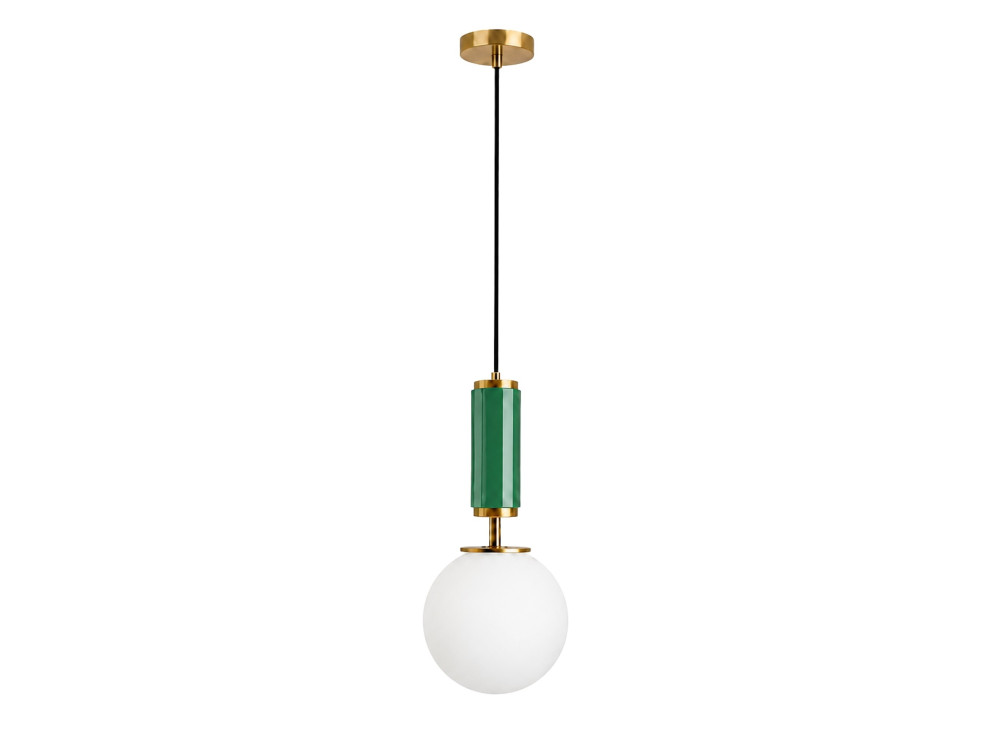 Metalen hanglamp "Moira" - 15 x 15 x 120 cm - Groen