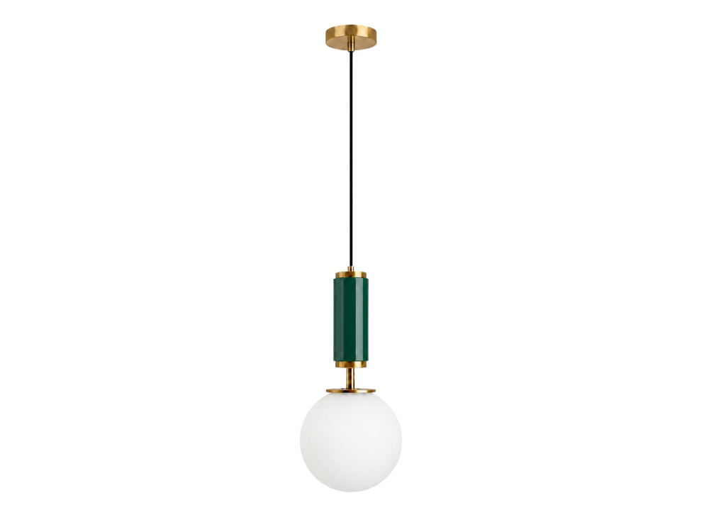 Metalen hanglamp "Moira" - 15 x 15 x 120 cm - Groen