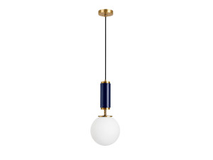 Metalen hanglamp "Moira" - 15 x 15 x 120 cm - Blauw