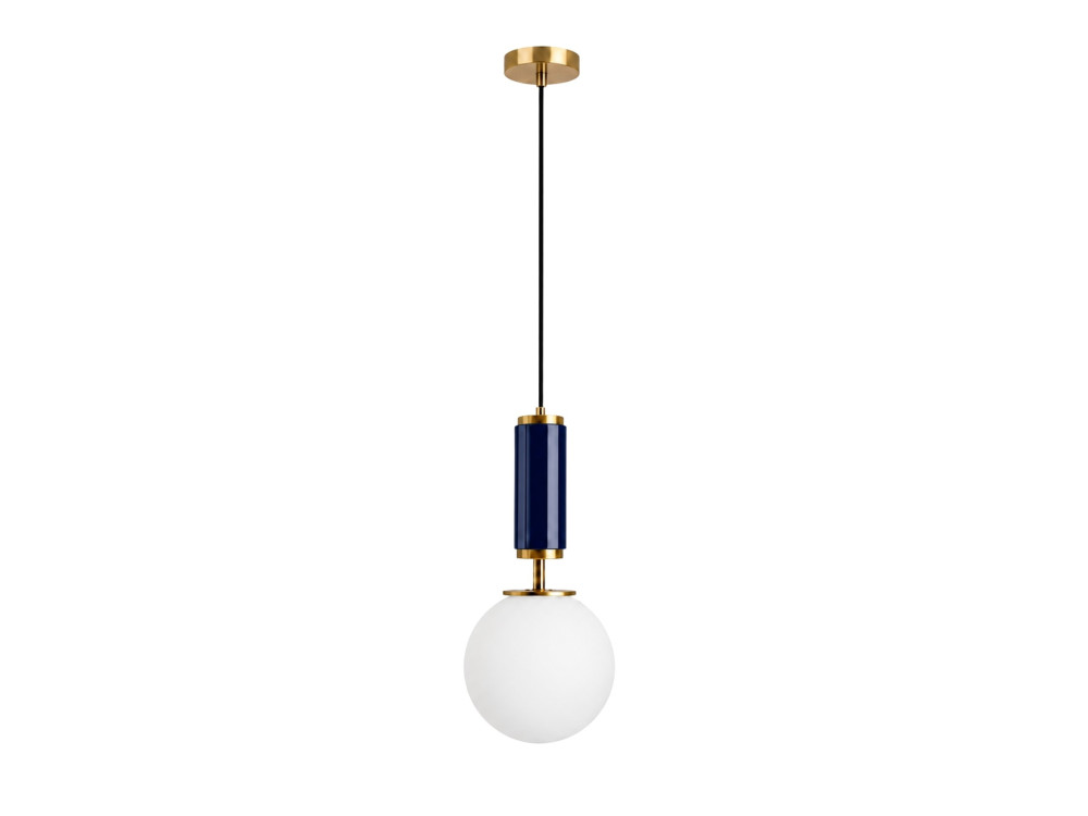Metalen hanglamp "Moira" - 15 x 15 x 120 cm - Blauw