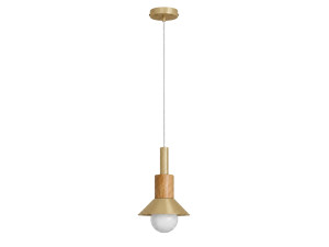 Metalen hanglamp "Elwood" - 14 x 26 cm - Geel