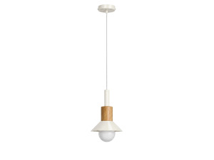 Metalen hanglamp "Elwood" - 10 x 25 cm - Beige