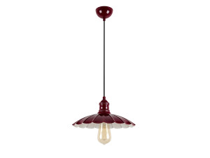Metalen hanglamp "Volan" - 25 x 25 cm - Bordeaux