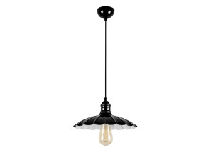 Metalen hanglamp "Volan" - 25 x 25 cm - Zwart