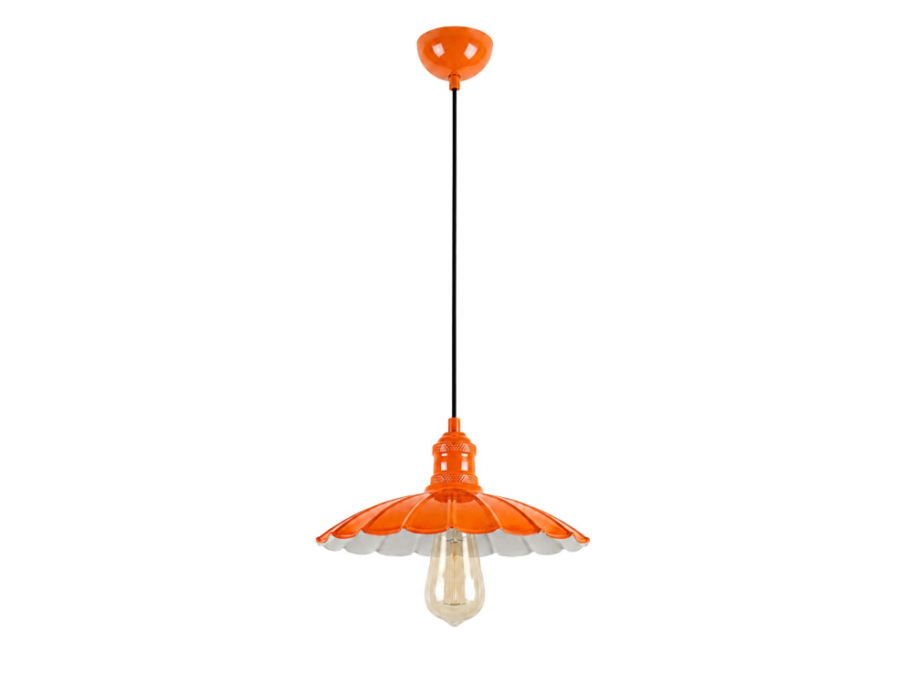 Metalen hanglamp "Volan" - 25 x 25 cm - Oranje