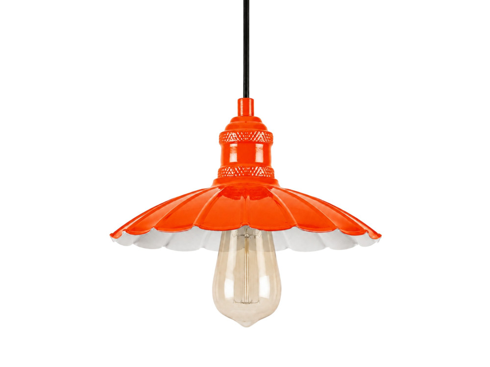 Metalen hanglamp "Volan" - 25 x 25 cm - Oranje
