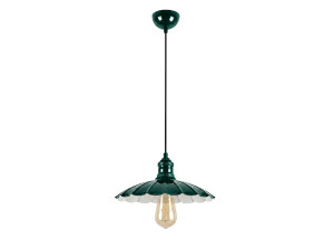 Metalen hanglamp "Volan" - 25 x 25 cm - Donkergroen