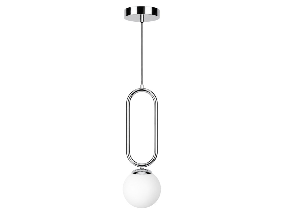 Metalen hanglamp "Loop" - 15 x 15 cm - Chroom