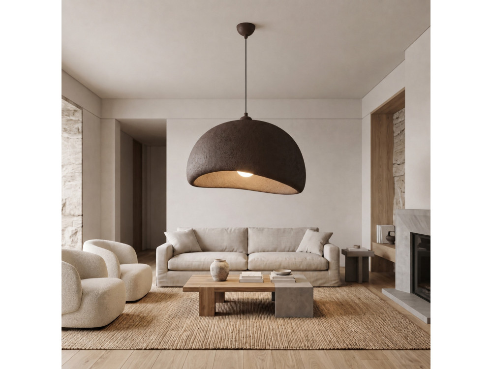 Metalen hanglamp "Beta" - 50 x 40 cm - Bruin