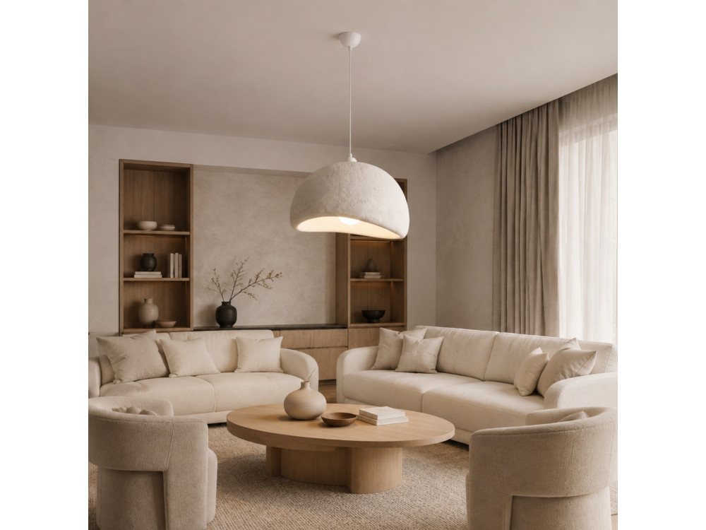 Metalen hanglamp "Beta" - 50 x 40 cm - Wit