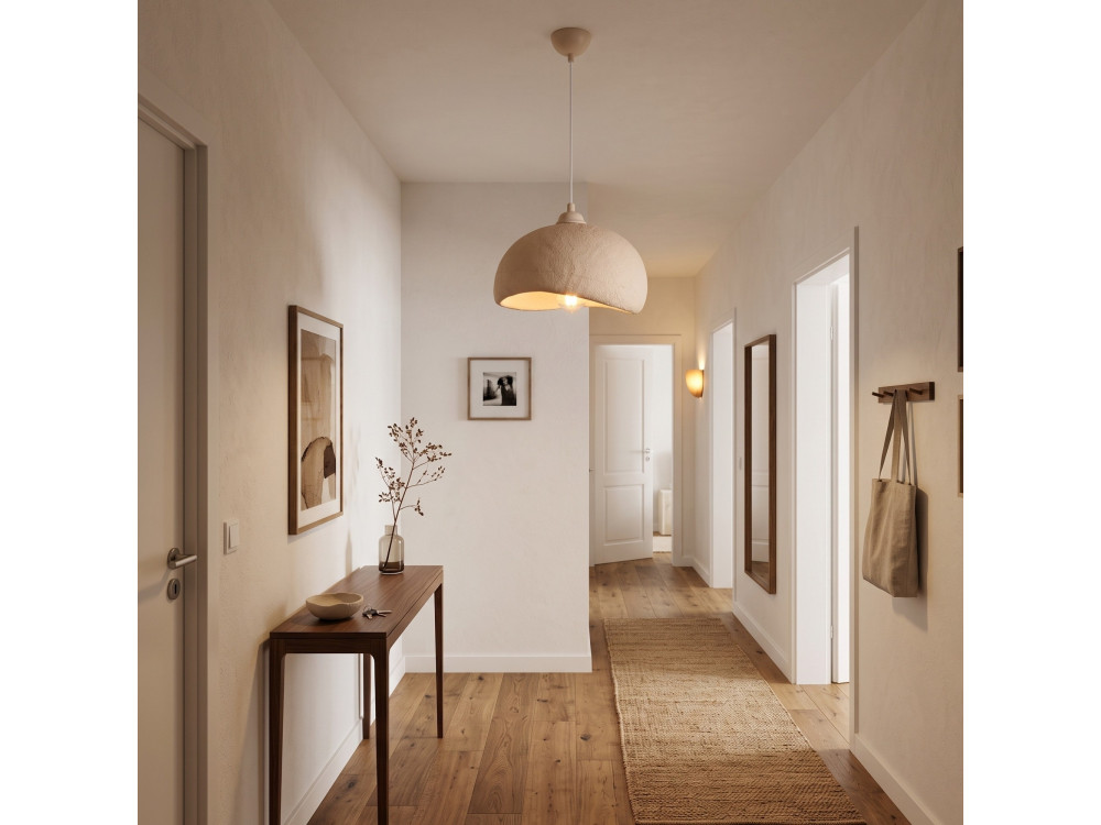 Metalen hanglamp "Beta" - 30 x 24 cm - Beige