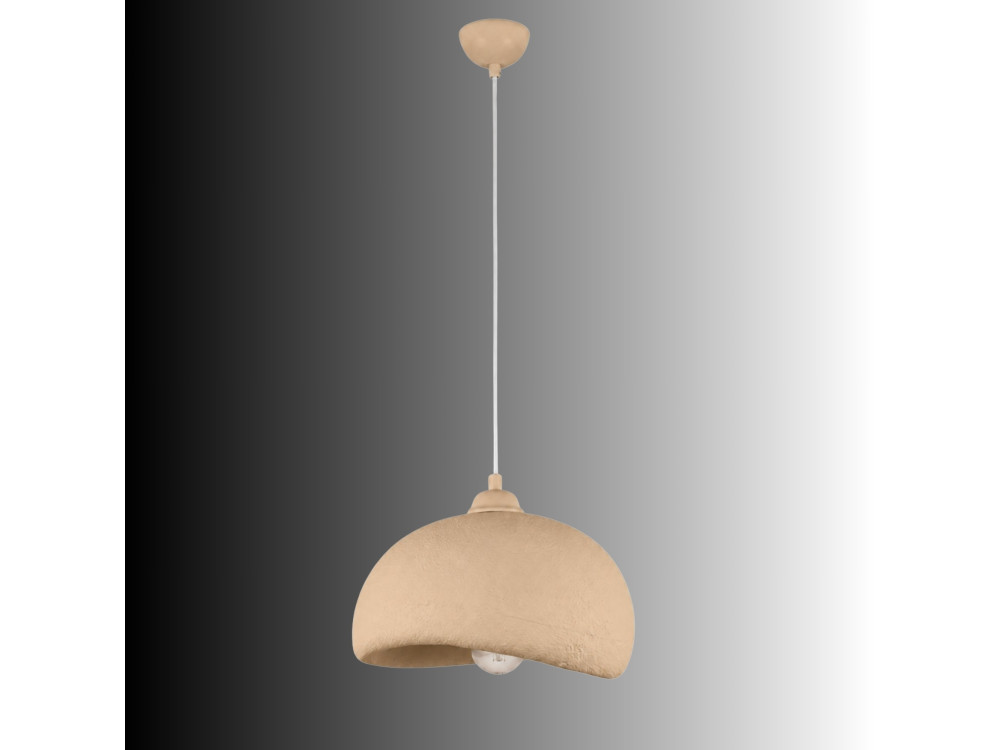 Metalen hanglamp "Beta" - 30 x 24 cm - Beige