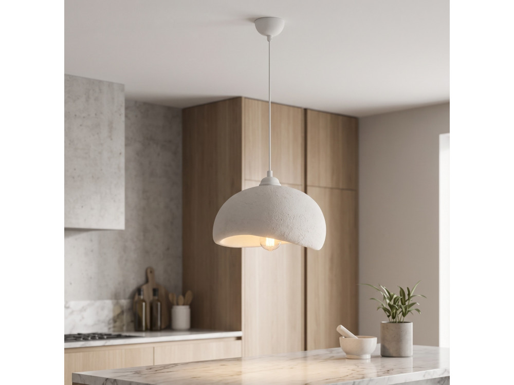 Metalen hanglamp "Beta" - 30 x 24 cm - Wit