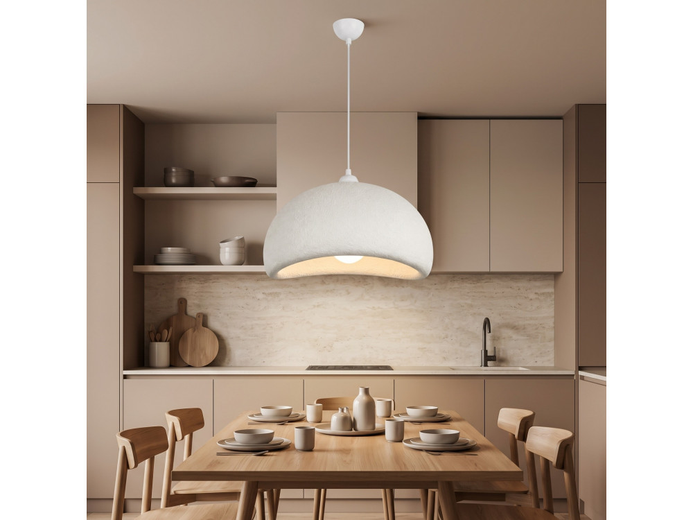 Metalen hanglamp "Beta" - 40 x 32 cm - Wit