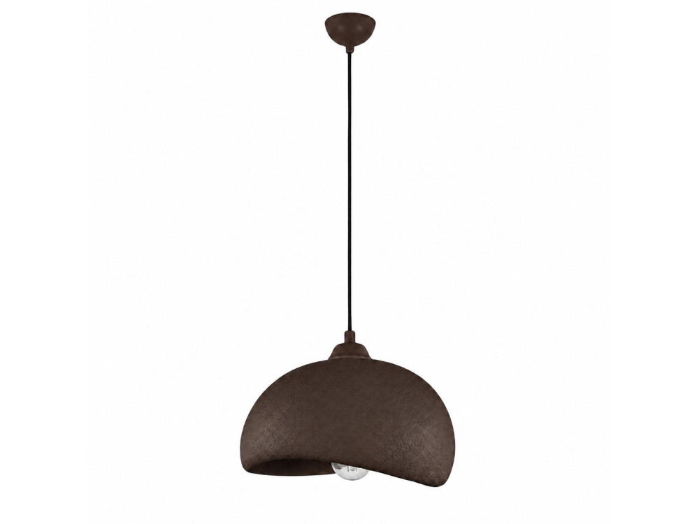 Metalen hanglamp "Beta" - 30 x 24 cm - Bruin