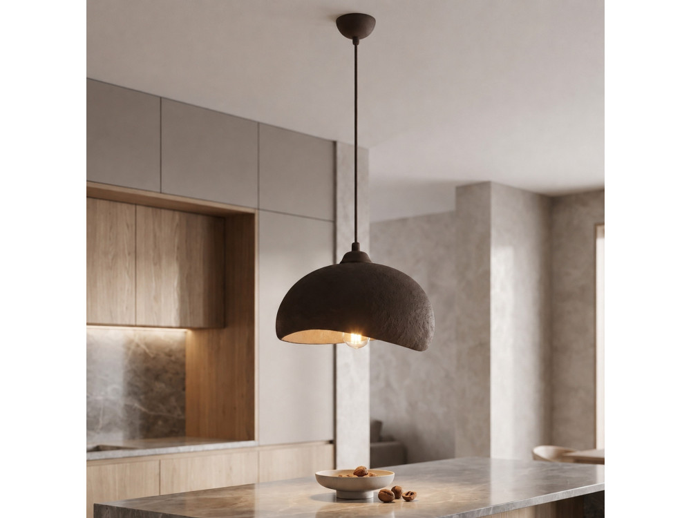 Metalen hanglamp "Beta" - 30 x 24 cm - Bruin