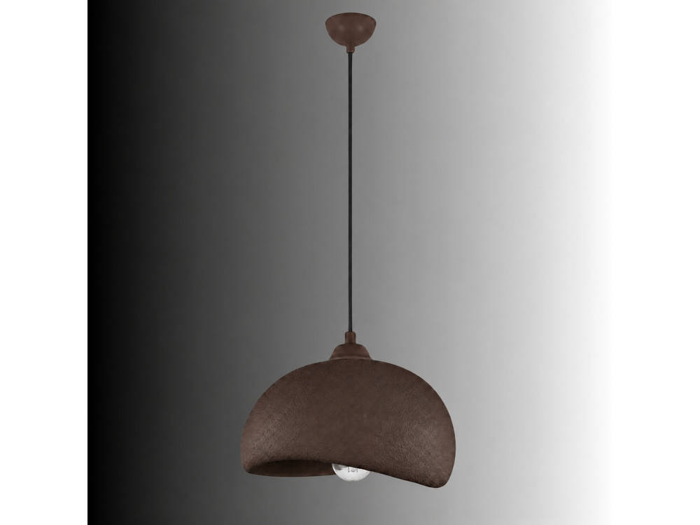 Metalen hanglamp "Beta" - 30 x 24 cm - Bruin