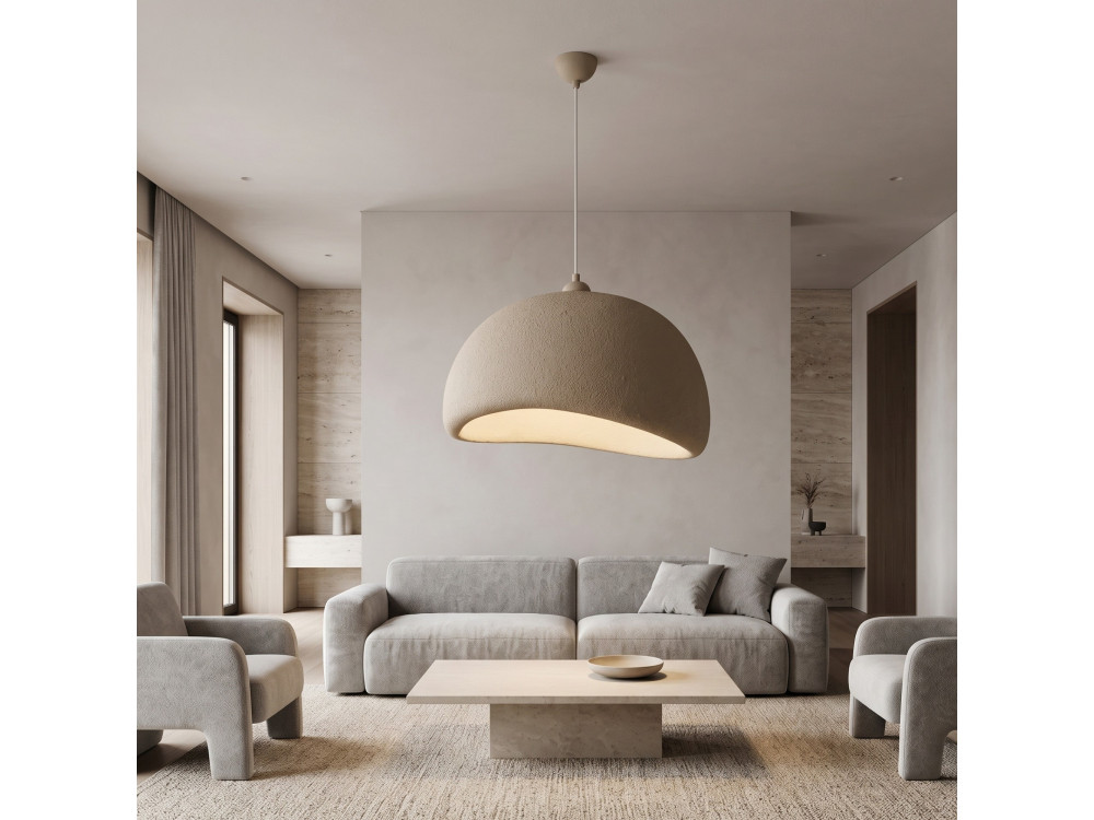 Metalen hanglamp "Beta" - 50 x 40 cm - Beige