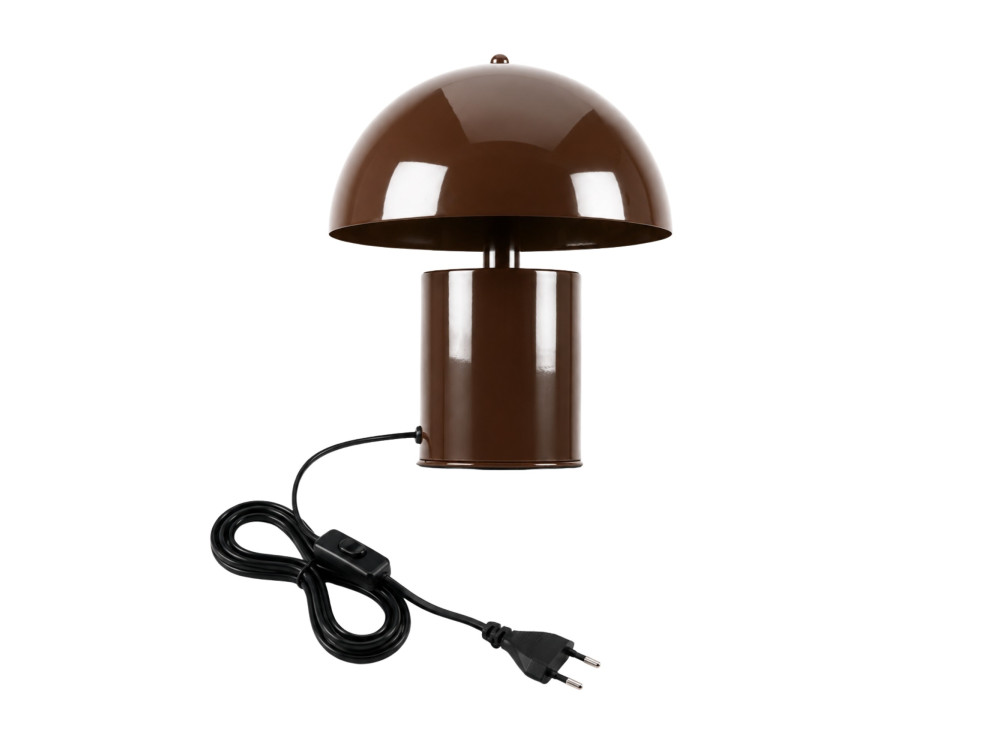 Metalen tafellamp "Pera" - 26 x 26 cm - Bruin