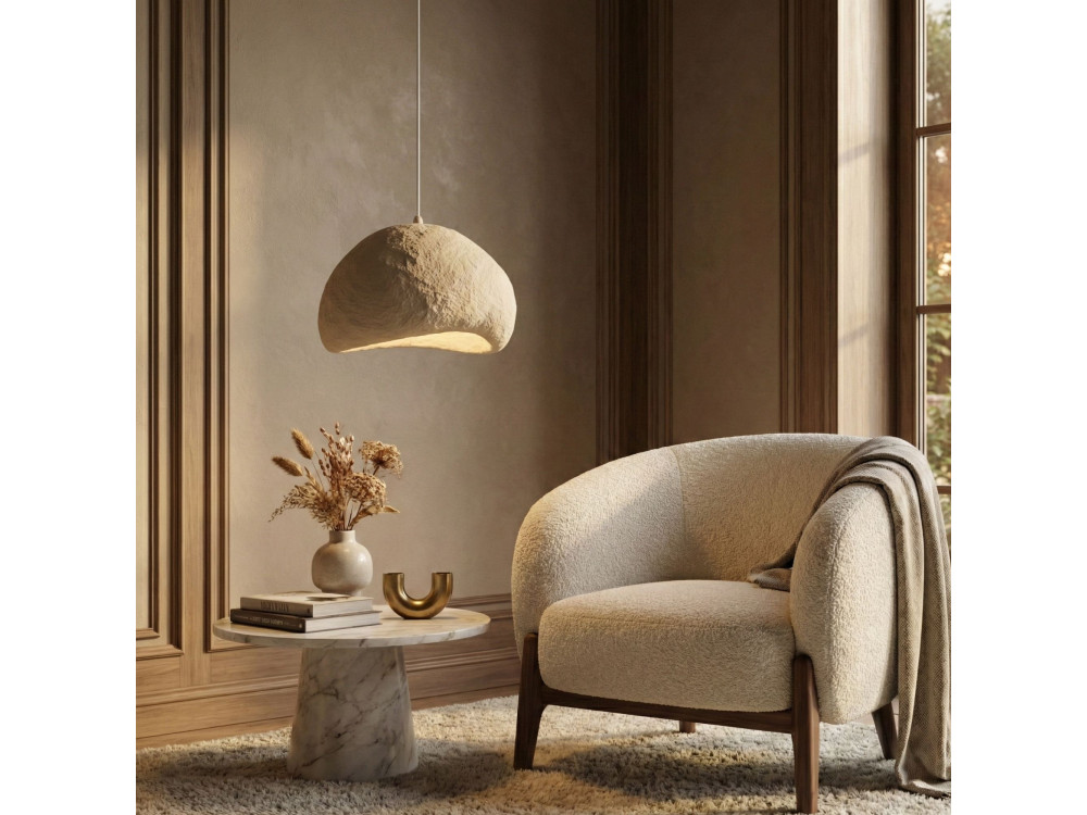 Metalen hanglamp "Loval" - 50 x 44 cm - Beige