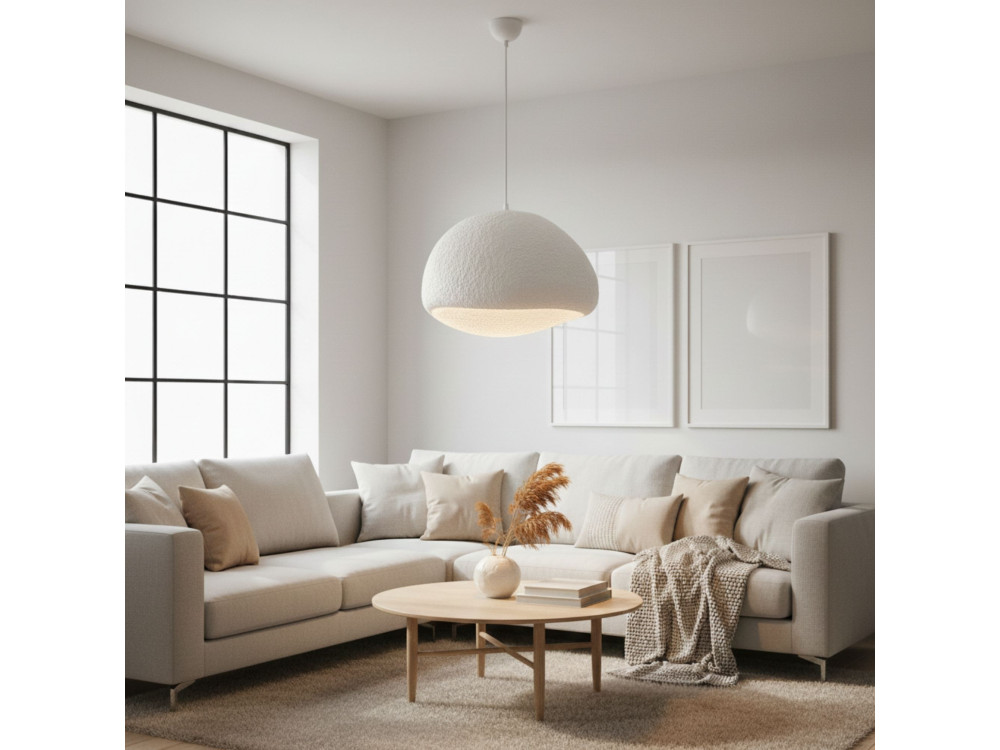 Metalen hanglamp "Loval" - 50 x 44 cm - Wit