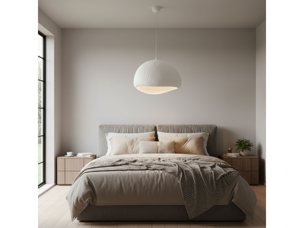 Metalen hanglamp "Loval" - 50 x 44 cm - Wit