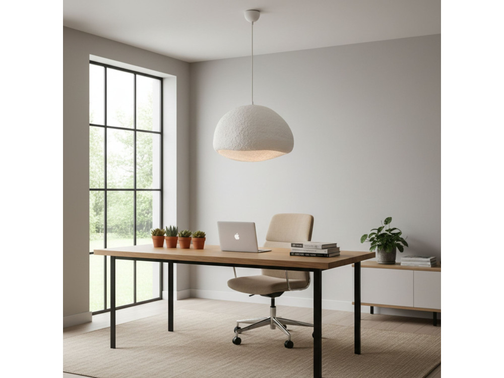 Metalen hanglamp "Loval" - 50 x 44 cm - Wit